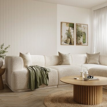 Grained Angora Grey Wood Slat Wall Panel 2400 x 598mm Hydro-Lock T&G