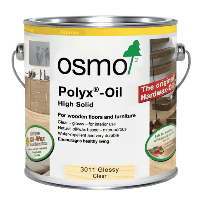 Osmo 3011 Polyx Hard Wax Oil Clear Glossy Original Polyx Oil