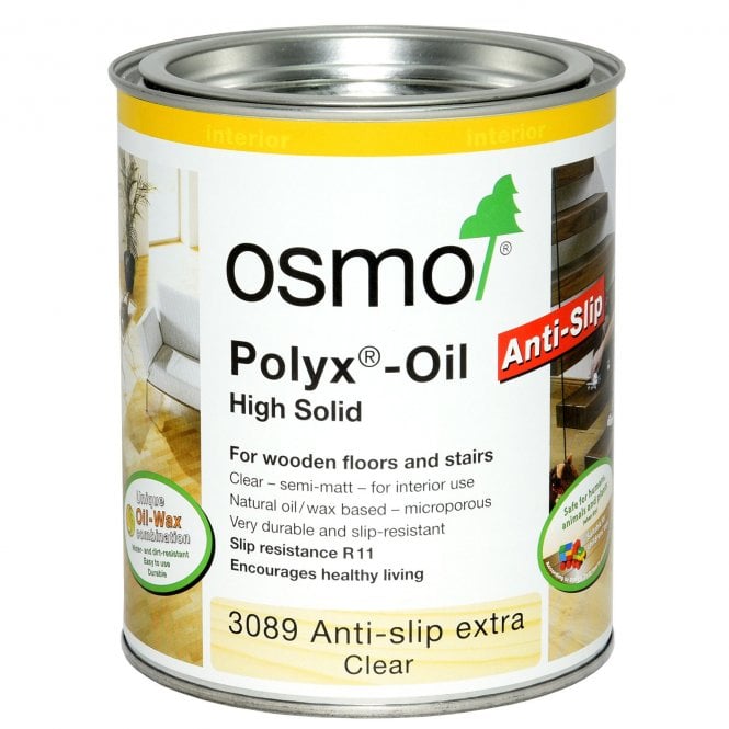 Osmo 3089 R11 Clear Satin Anti-Slip Polyx Oil 125ml