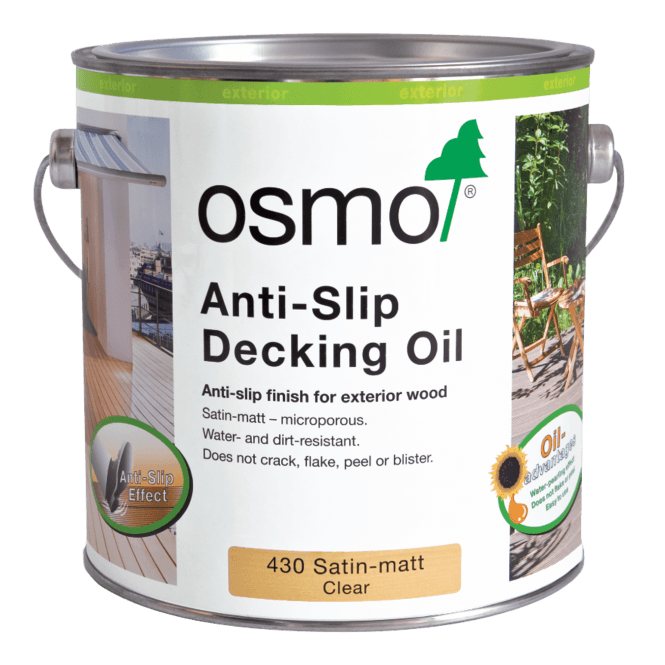Osmo 430 Anti-Slip Clear Topcoat Decking Oil