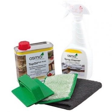 Top Oil Surface kit 11216 - Matt 3058 Top Oil / Spray Cleaner + Cloths