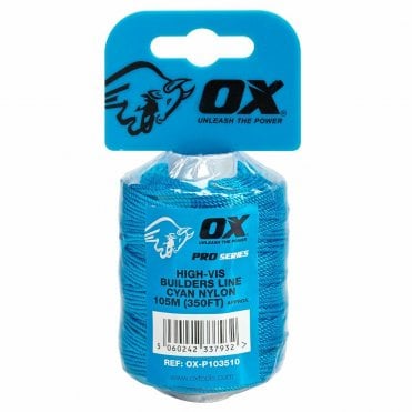 105mtr Pro Cyan Nylon Brickline Ox-P103510