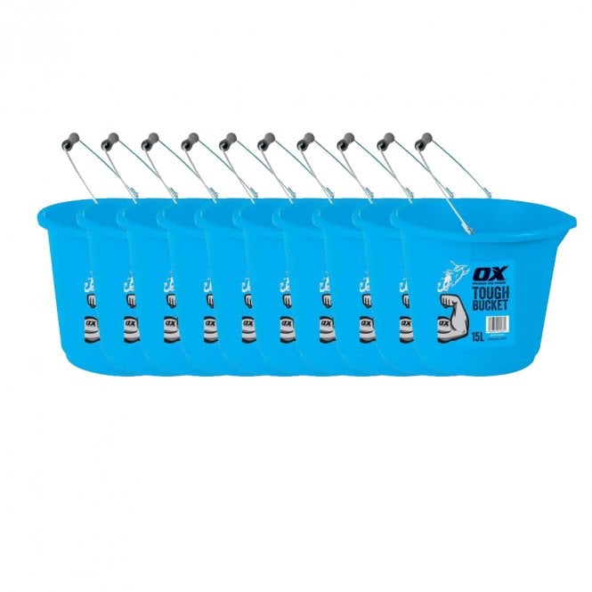 OX Tools 10x 15L Pro Tough Bucket