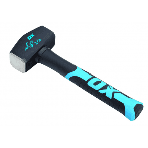 2.5Lb Club Lump Hammer Hardened Steel Face & Fibreglass Handle