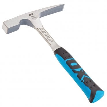24Oz Pro 1-Piece Steel Non-Slip Brick Hammer Ox-P082424