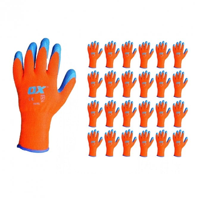 OX Tools 24x Thermal Grip Gloves - Size 9 (Large)