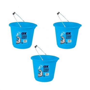 3x 15L Pro Tough Bucket