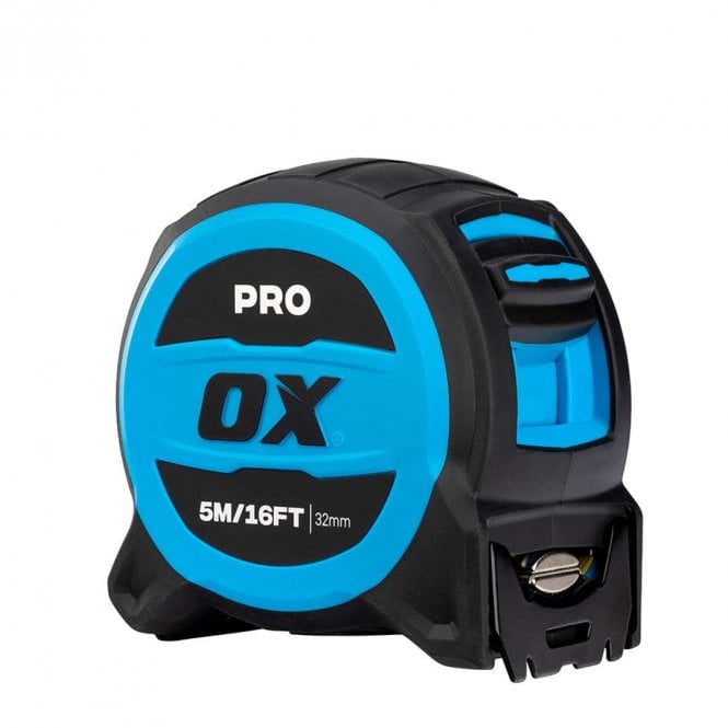 OX Tools 5m/16ft Pro 32mm Tuff Blade Tape Measure & Magnetic Dual Hook