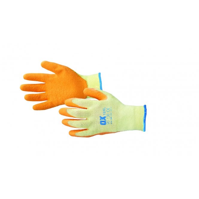 OX Tools Builders Latex Grip Work Gloves - XL