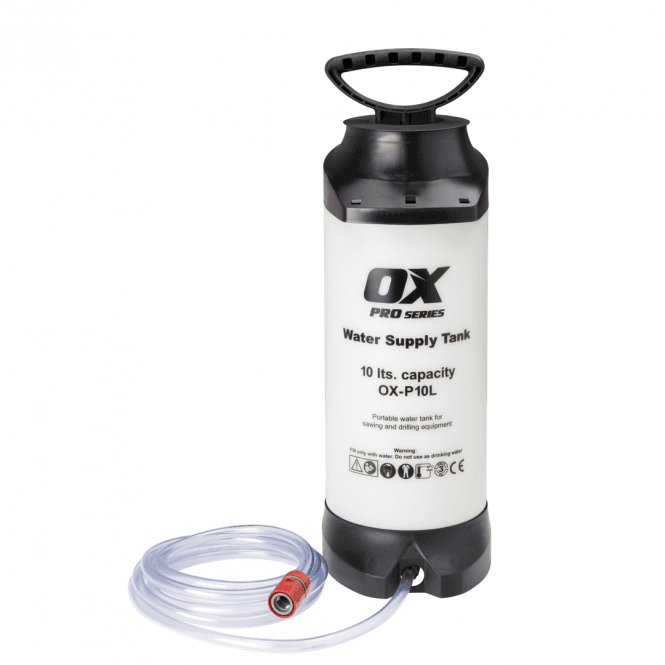 OX Tools Pro 10L Heavy Duty Dust Suppression Water Bottle