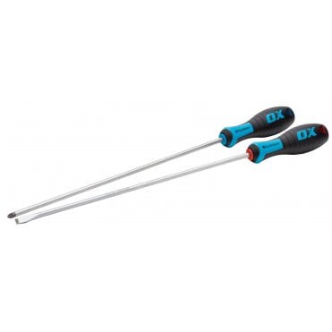 Pro 2 Piece Long Screwdriver Set - 300mm Length
