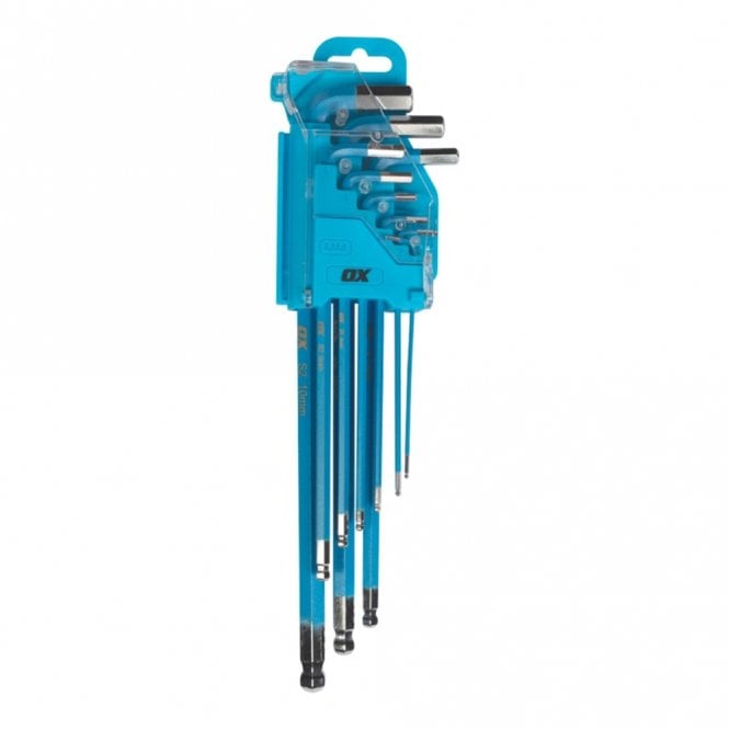 OX Tools Pro Long Hex Allen Key Set 9 Piece