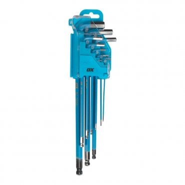 Pro Long Hex Allen Key Set 9 Piece