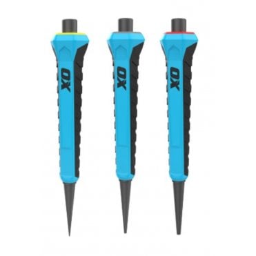 Pro Nail Punch with Grip - Pack of 3