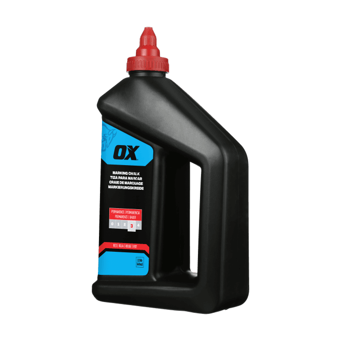 OX Tools Pro Permanent Red Marking Chalk - Permanence 3 