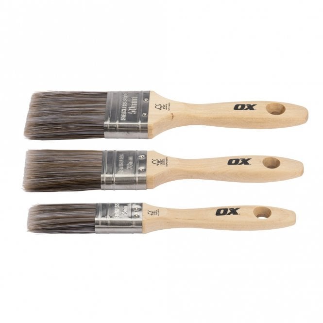 OX Tools Trade 25/38/50mm 3 Piece Paint Brush Set