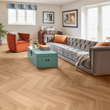 Palio Core Herringbone Vinyl Plank Flooring - Genna