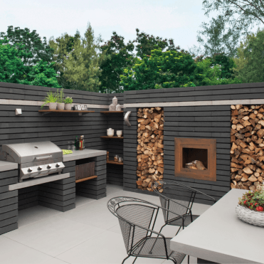 1.73m2 Black moodul Walling Block Pack 600x300mm
