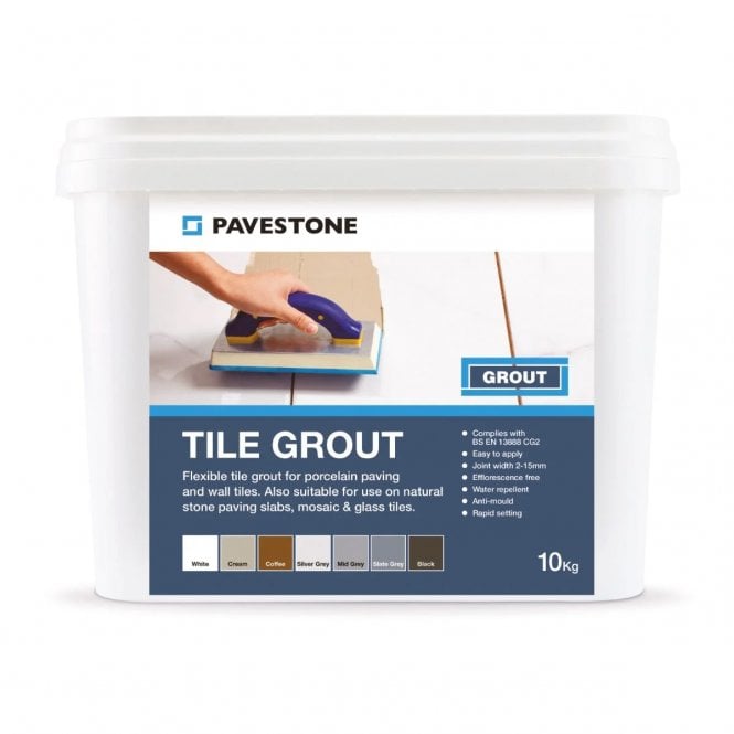 Pavestone 10KG Tub Porcelain Tile Grout
