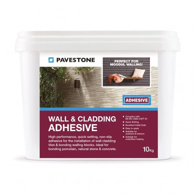 Pavestone 10KG Tub Wall & Cladding Adhesive