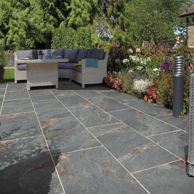 Pavestone 1200x600mm Discovery Rusty Slate Porcelain Paving