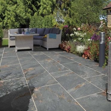 1200x600mm Discovery Rusty Slate Porcelain Paving