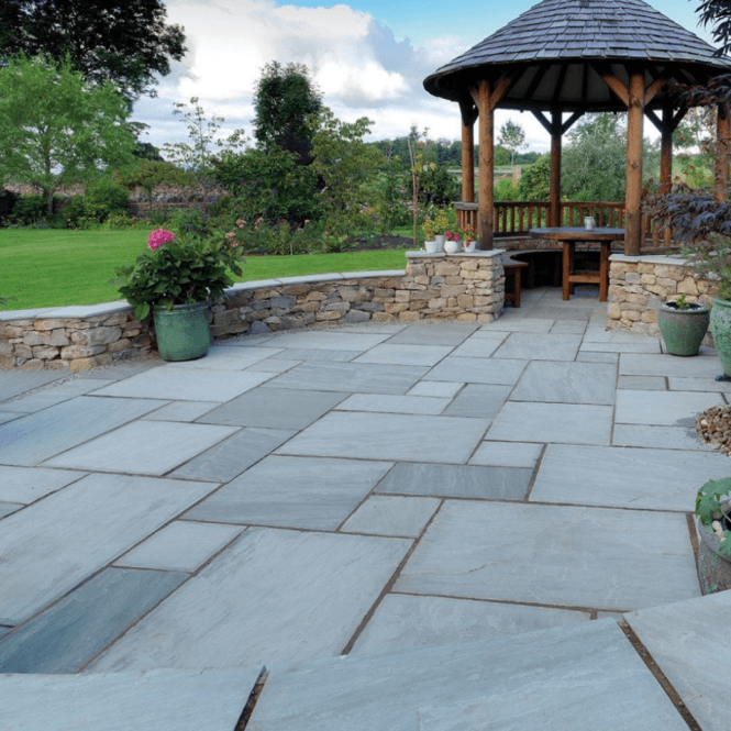 Pavestone 7.20m2 Light Grey Premium Calibrated Stone Patio Pack 20mm