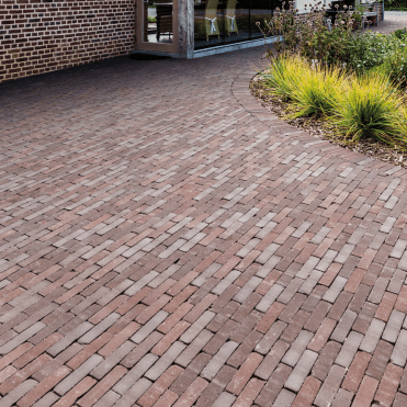 7.30m2 Antique Bordeaux Clay Slimset Paving Pack 204x50x60mm