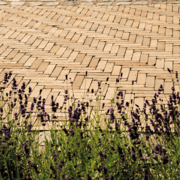 7.30m2 Antique Ivory Clay Slimset Paving Pack 204x50x60mm