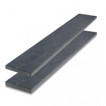 900x150mm 900mm Black Porcelain Edging Pack of 20