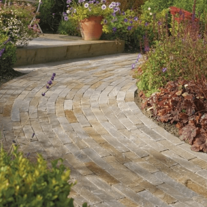 Pavestone 9m2 Raj Natural Stone Block Paving Pack 200x50mm