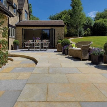 Abbey Calibrated Sawn Edged Limestone Paving 15m2