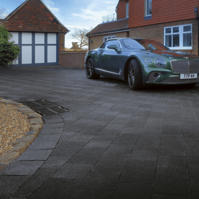 Pavestone Black Infinito Textured Block Paving Pack