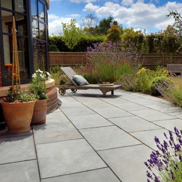 Black Kadapha Calibrated Sawn Edged Limestone Paving