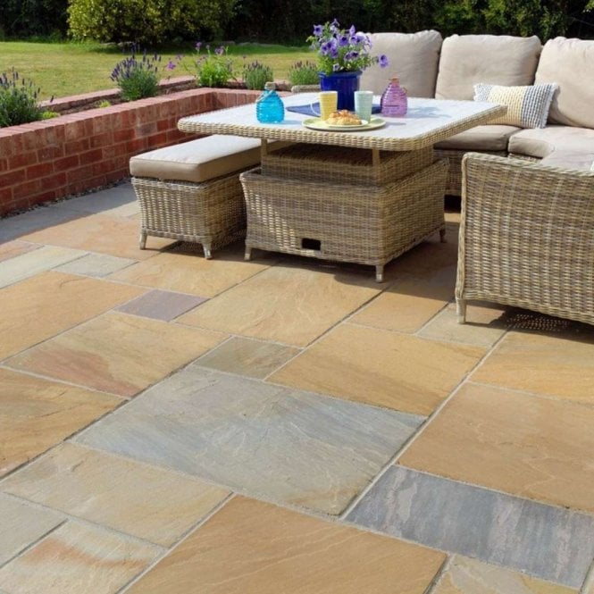 Pavestone Buff Calibrated Classic Sandstone Paving 22mm