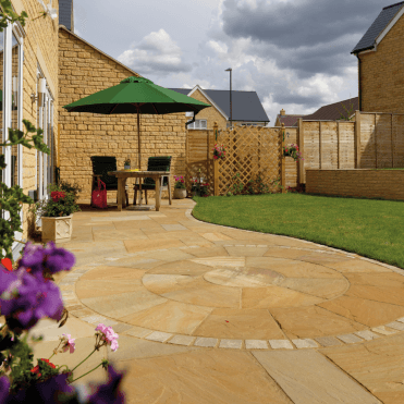 Buff Natural Sandstone Squaring Off Kit For Circle