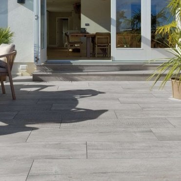 Deckwood Ash Porcelain Paving 1200x295mm