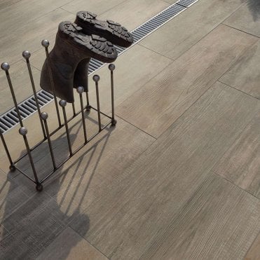 Deckwood Cinder Porcelain Paving 1200x295mm