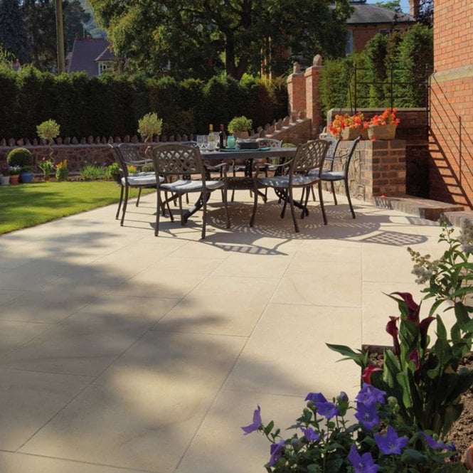 Pavestone Dolomite French Limestone Porcelain Paving 1000x500mm