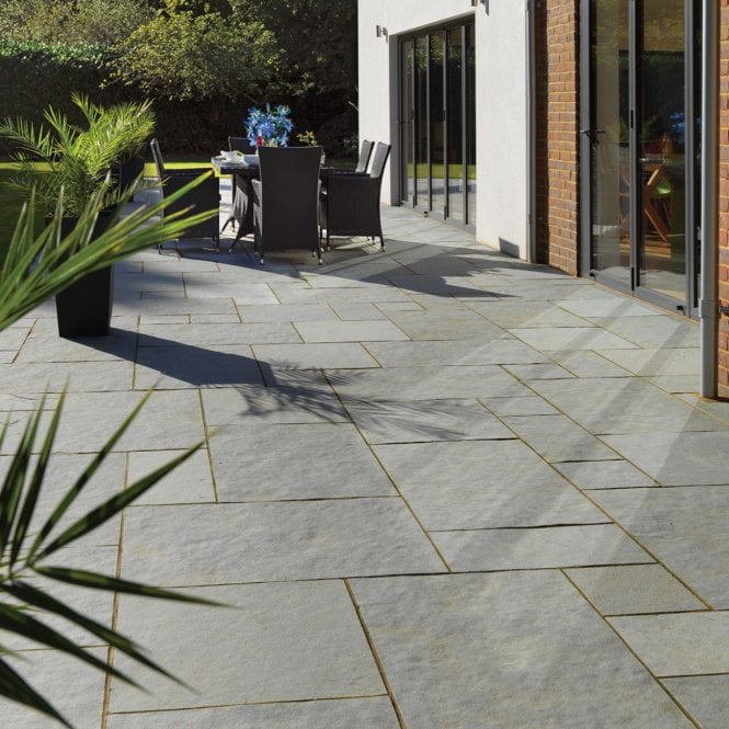 Pavestone Kota Blue Calibrated Sawn Edged Limestone Paving
