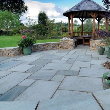 Light Grey Calibrated Classic Sandstone Paving 22mm