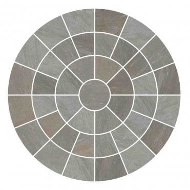 Light Grey Natural Sandstone Full Circle