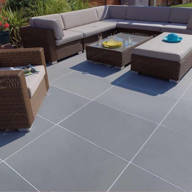 Pavestone Monviso Grey Porcelain Paving 900x600mm