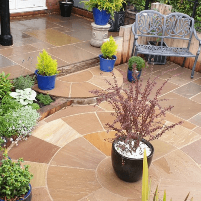 Pavestone Natural Stone Circle Raj Blend Full Circle Kit