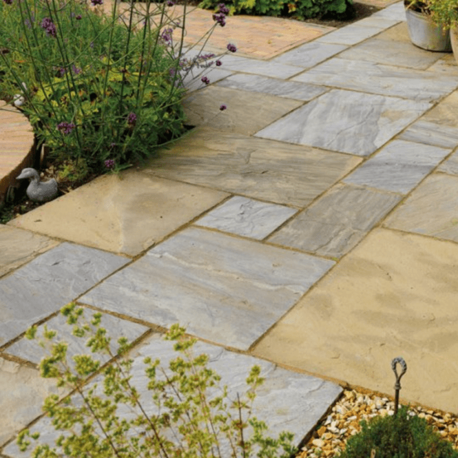 Pavestone Old Black Premium Calibrated Stone Patio Pack