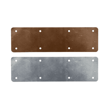 10 x Sleepersecure Long Internal Straight Flat Support Plate 350mm Brown