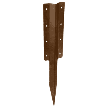 10x Sleepersecure Double Straight Support Spike 670mm Brown
