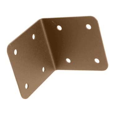 10x Sleepersecure Internal Corner Support Bracket 85mm Brown