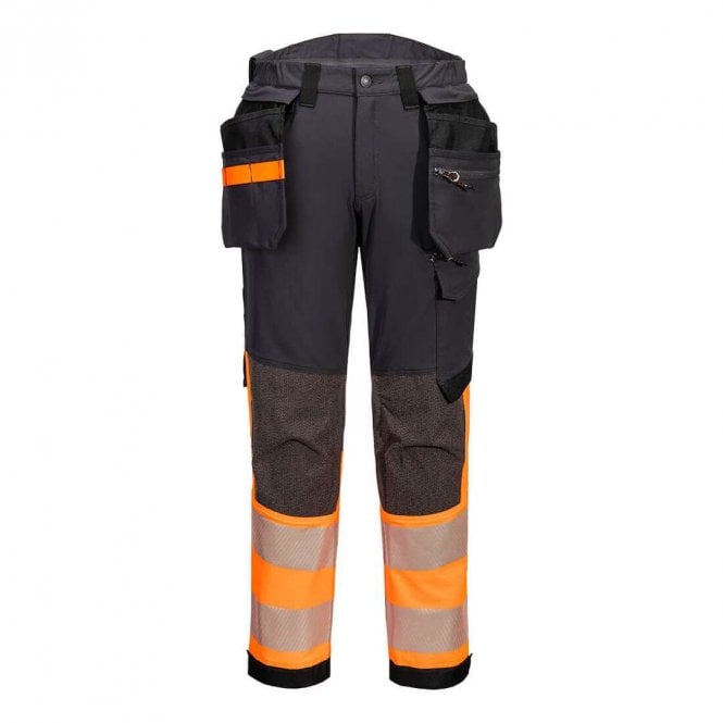 Portwest EV4 Hi-Vis Stretch Detachable Holster Class 1 Trousers
