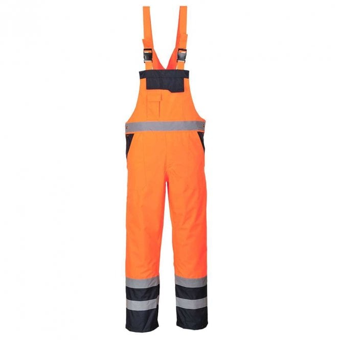 Portwest Hi-Vis Contrast Winter Bib & Brace